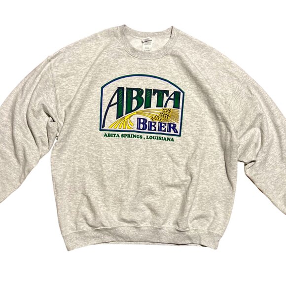 Abita Brewing Co. Beer Louisiana Logo Classic Crew Neck Sweatshirt, Men's 2XL - Picture 1 of 4